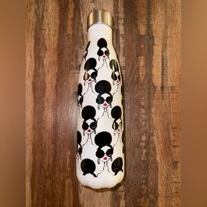Alice + Olivia Black and White Stainless Steel Water Bottle